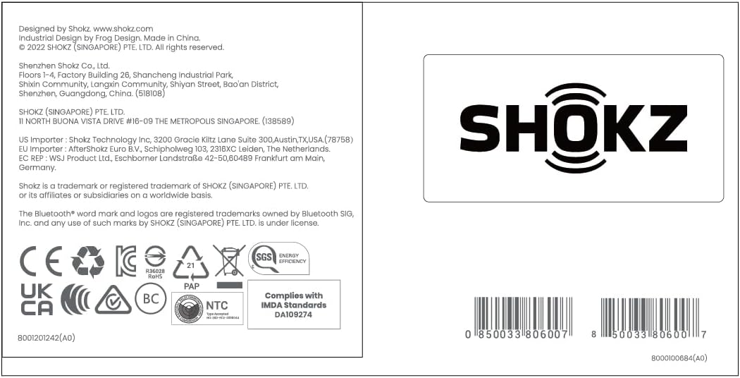 SHOKZ OpenRun - Open-Ear Bluetooth Bone Conduction Sport Headphones, Sweat Resistant Wireless Earphones for Workouts and Running, Built-in Mic, with Hair Band, Black - Image 13